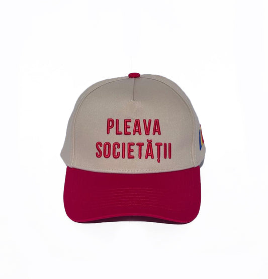 Șapca "Pleava Societății" - Roșul Focului - EDIȚIE LIMITATĂ